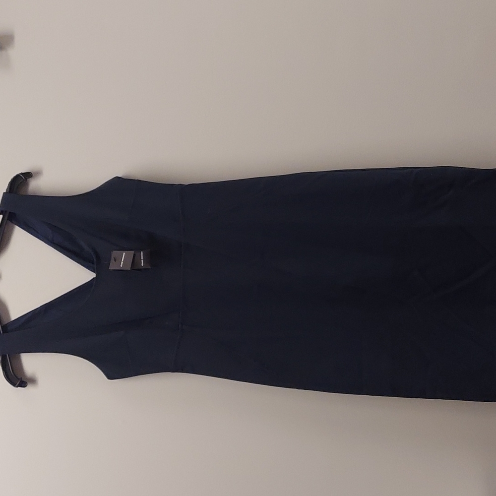 Club Monaco Button back Vent Midi Dress
